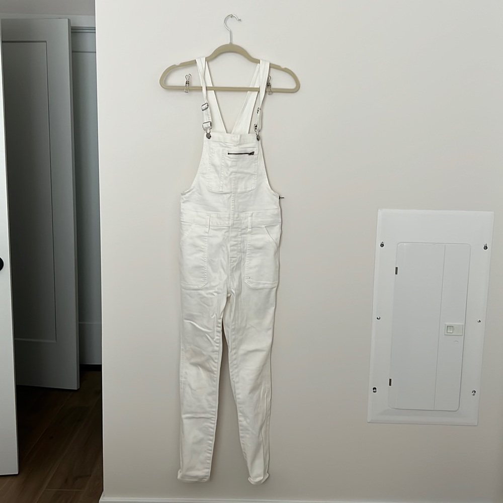 White Madewell denim jumpsuit overalls